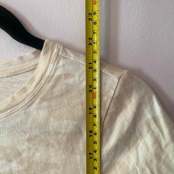 Athleta Women's size Small Cream Tan Camo Short Sleeve Tee T-Shirt Gorpcore - Picture 8 of 9